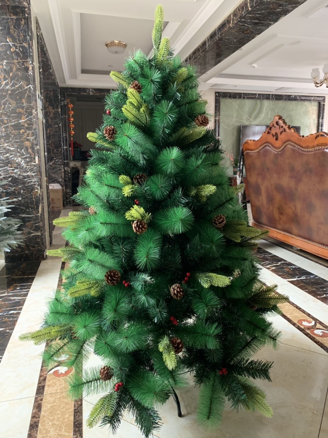Christmas tree household package encryption 1.2/1.5/1.8/2.4m large decoration simulation green luxury naked tree thumbnail