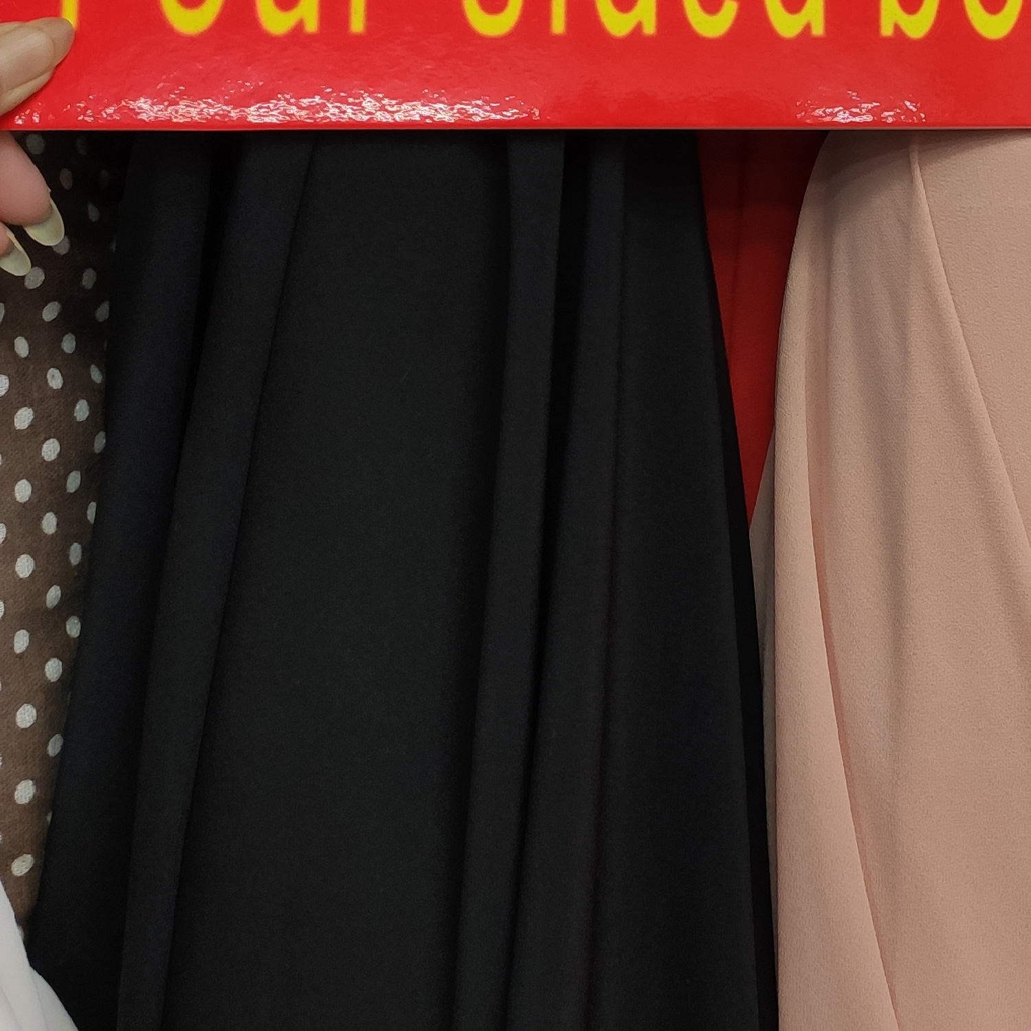 Four-sided elastic clothing decorative fabric is available in multiple colors and the price is negotiable