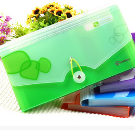 Plastic Button File Case Transparent A4 File Case Specification drawing