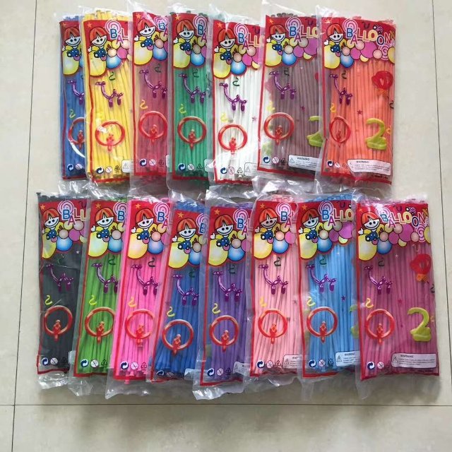 Wholesale of magic balloons, twisty balloons, long strip balloons, inflatable toys from manufacturers Specification image