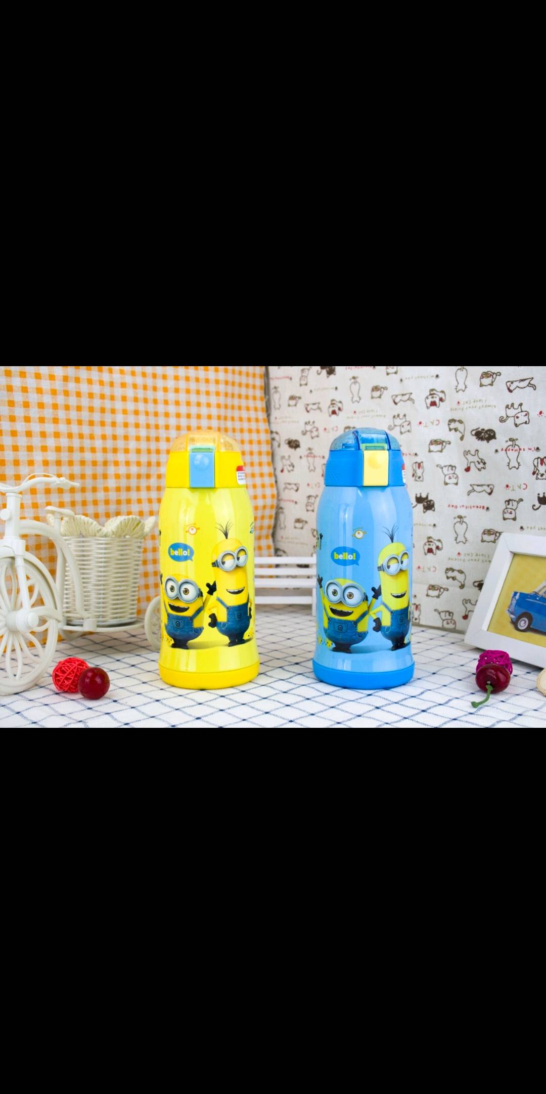 保温杯男女士学生情侣大容量便捷简约可爱喝水杯子细节图