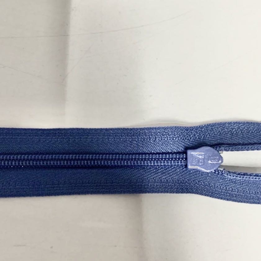 Pants zipper accessories: Nylon zipper, closed short pull lock, clothes pocket, men's trousers, front zipper, beige blue zipper Specification image