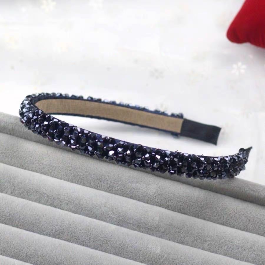 The new Korean version of the hair band, crystal hair band, Korean versatile hair clip, wide edge, simple and exquisite hair band, bath tray, hair wonder, hair band, headwear, accessory, hair tie, hair band, hair clip Specification image