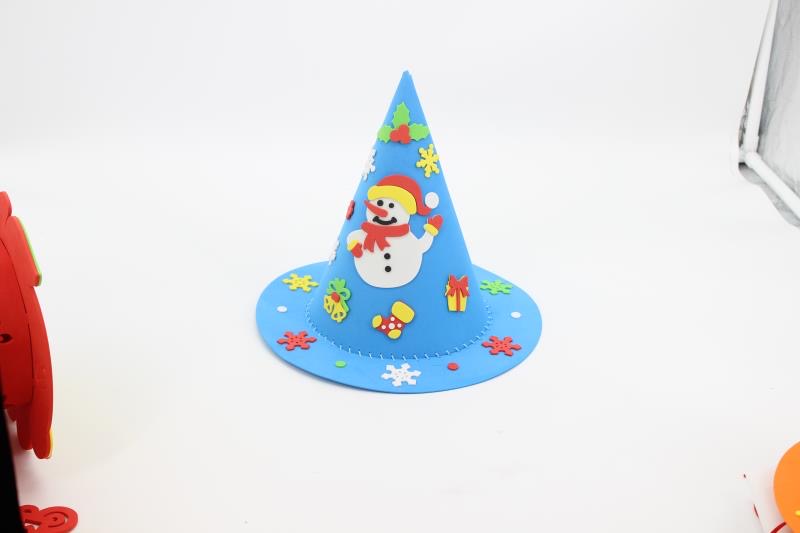 厂家直销EVA圣诞帽多色混装儿童玩具详情图3