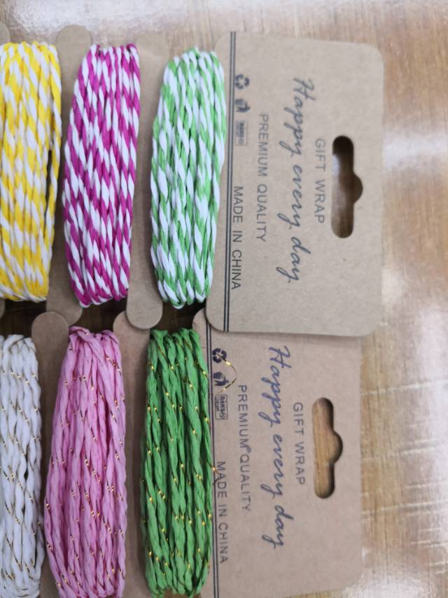 优质纸绳多色纸绳嵌金丝纸绳DIY专用纸绳
