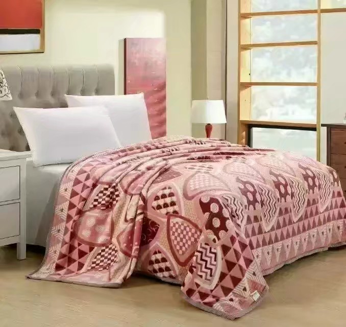 2021 New Factory Direct Sales Beautiful Printed Double-Sided Farai Fleece Blanket 200*230 details Picture
