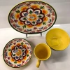 New factory direct sales, wholesale for foreign trade, available for retail. Hand-painted tableware, creative ceramic underglaze color tableware sets with multiple patterns Specification image