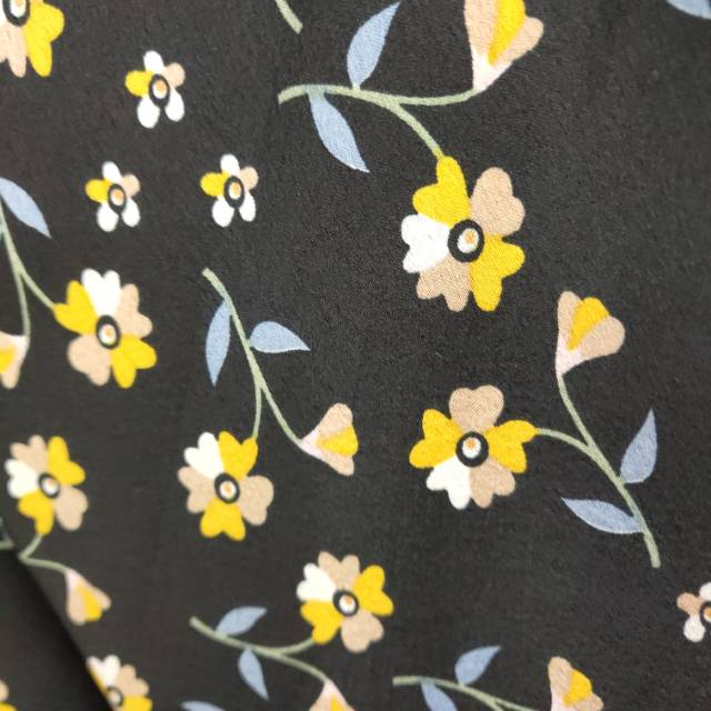 涤纶缎面彩色图案印花头饰服装饰品面料细节图