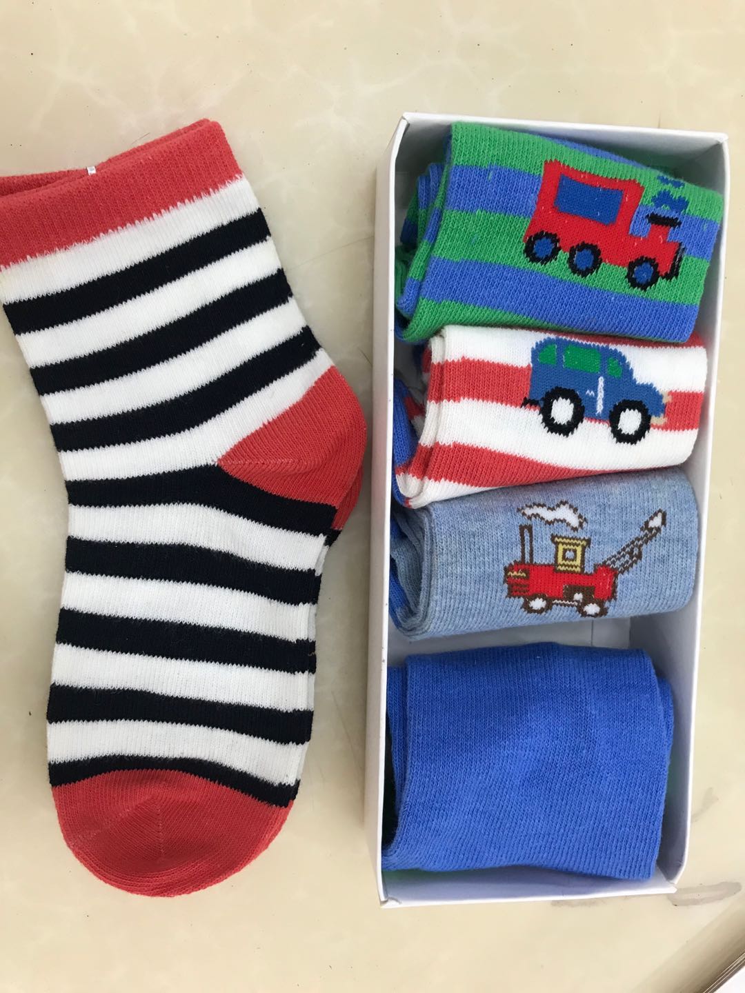 儿童袜子夏季薄款条纹棉袜厂家直销