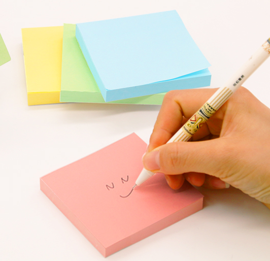 便利贴学生用便签贴纸可爱创意百事自粘性外卖标签贴提示记号记事贴产品图