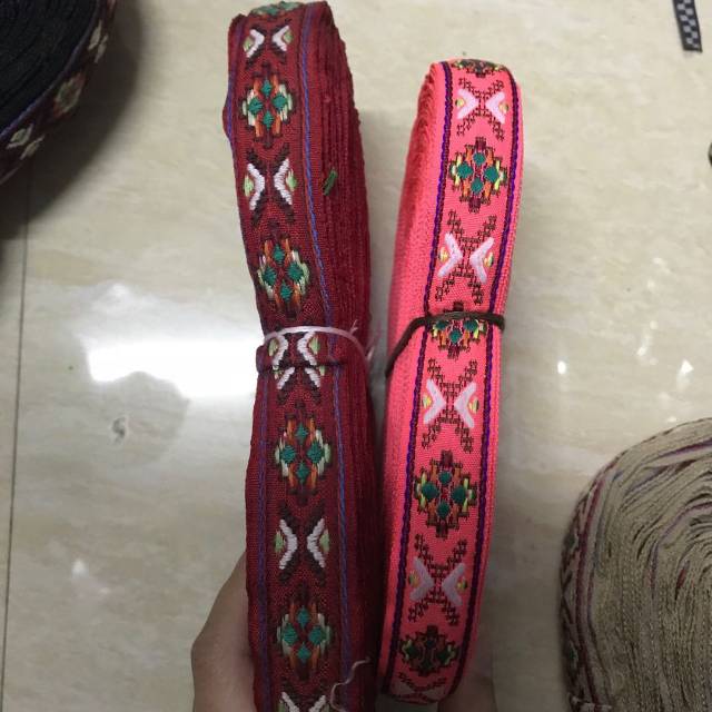 Minority Characteristic Pattern Embroidery Webbing Diy Performance Costume Characteristic Ethnic Style Clothing Accessories details Picture