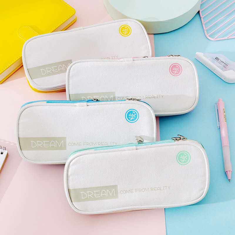 多功能笔袋双层文具盒高级时尚文具袋细节图