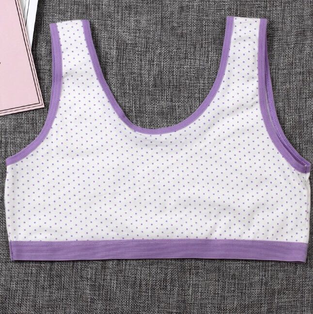 Cotton Vest For Girls Without Underwire Children's Chest In Primary School Underwear Halter Growing Girls Vest details Picture