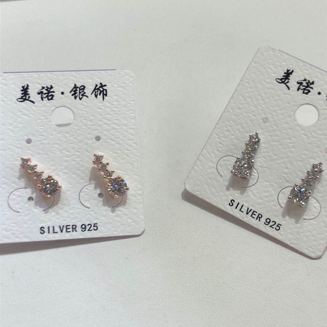 日韩极简爆款耳钉纯银耳饰时尚百搭女士超仙甜美饰品