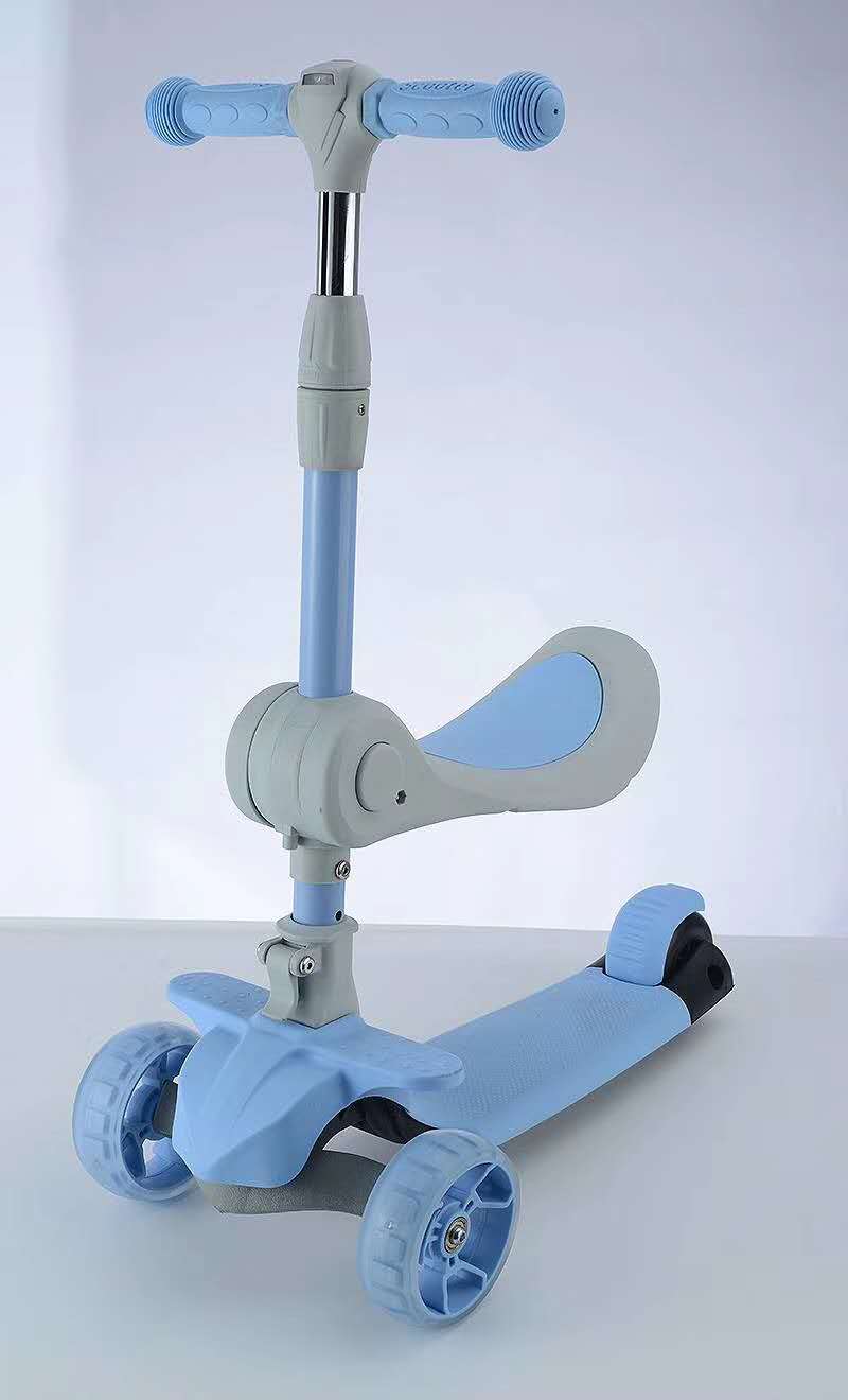 Three-in-one fruit-colored children's scooter trolley Specification image