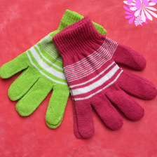 手套冬季保暖 触摸屏手套 地摊针织手套低价批发2元超市供应