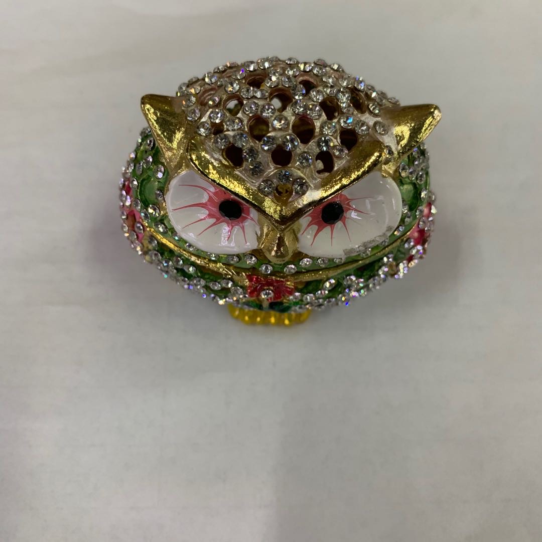 手工金属模型猫头鹰合金手工艺品摆件装饰