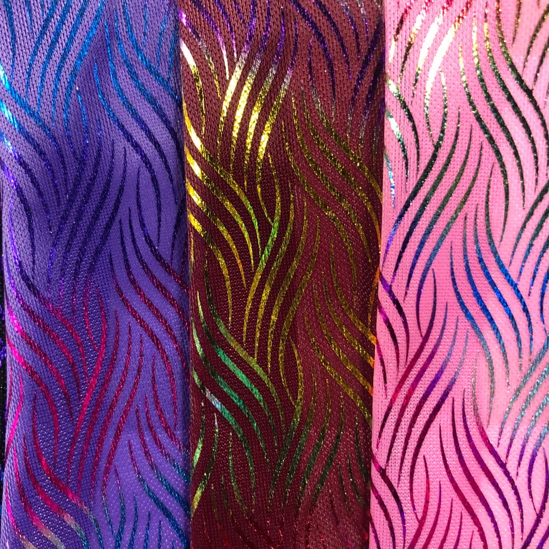 烫金布面料布料七彩条系列头饰品辅料产品图