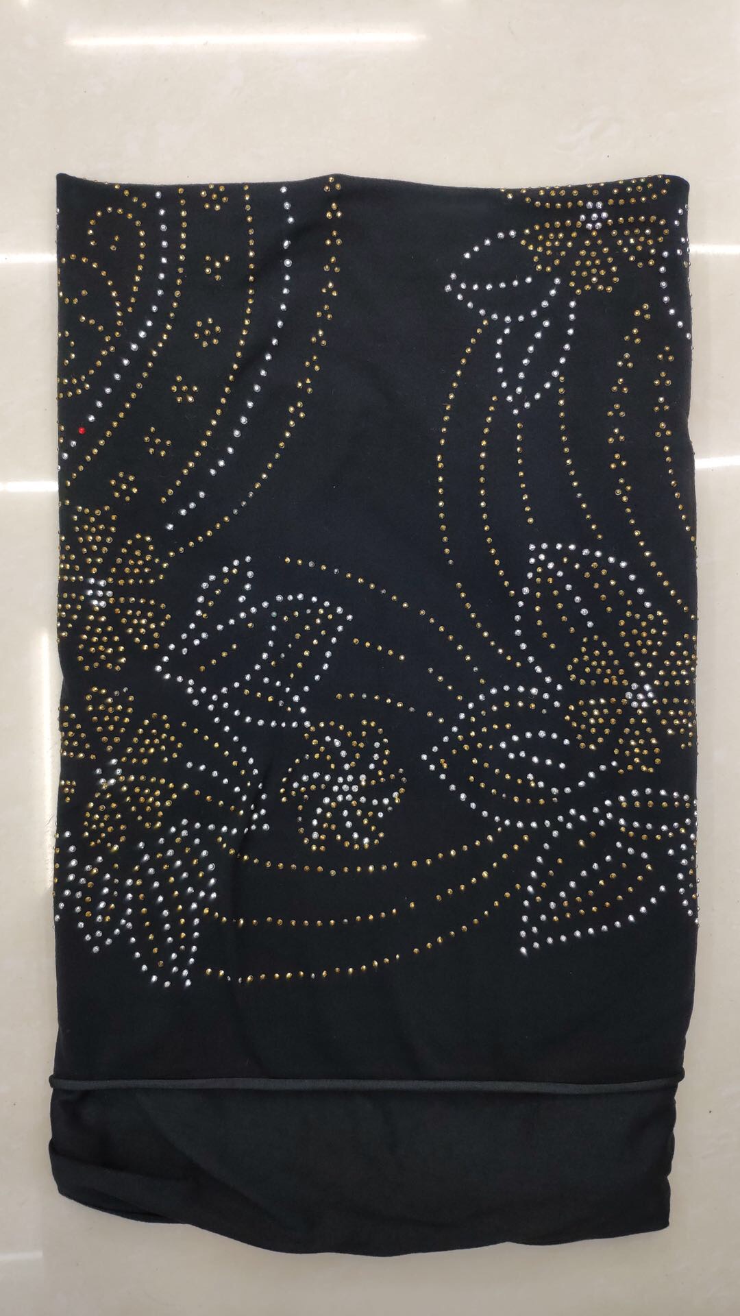 Women's Arab Muslim Gauze New Summer Thin Chiffon Hot Diamond Hijab Cover Specification drawing