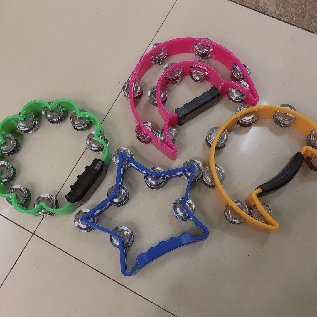 助兴舞蹈手玲用品幼儿园铃鼓教师专用娱乐宝宝手鼓鼓手