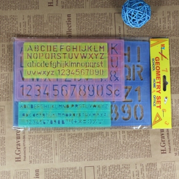 Acrylic Template Letter Ruler Letter Plate Ruler Student Supplies details Picture