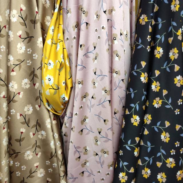 涤纶缎面彩色图案印花头饰服装饰品面料