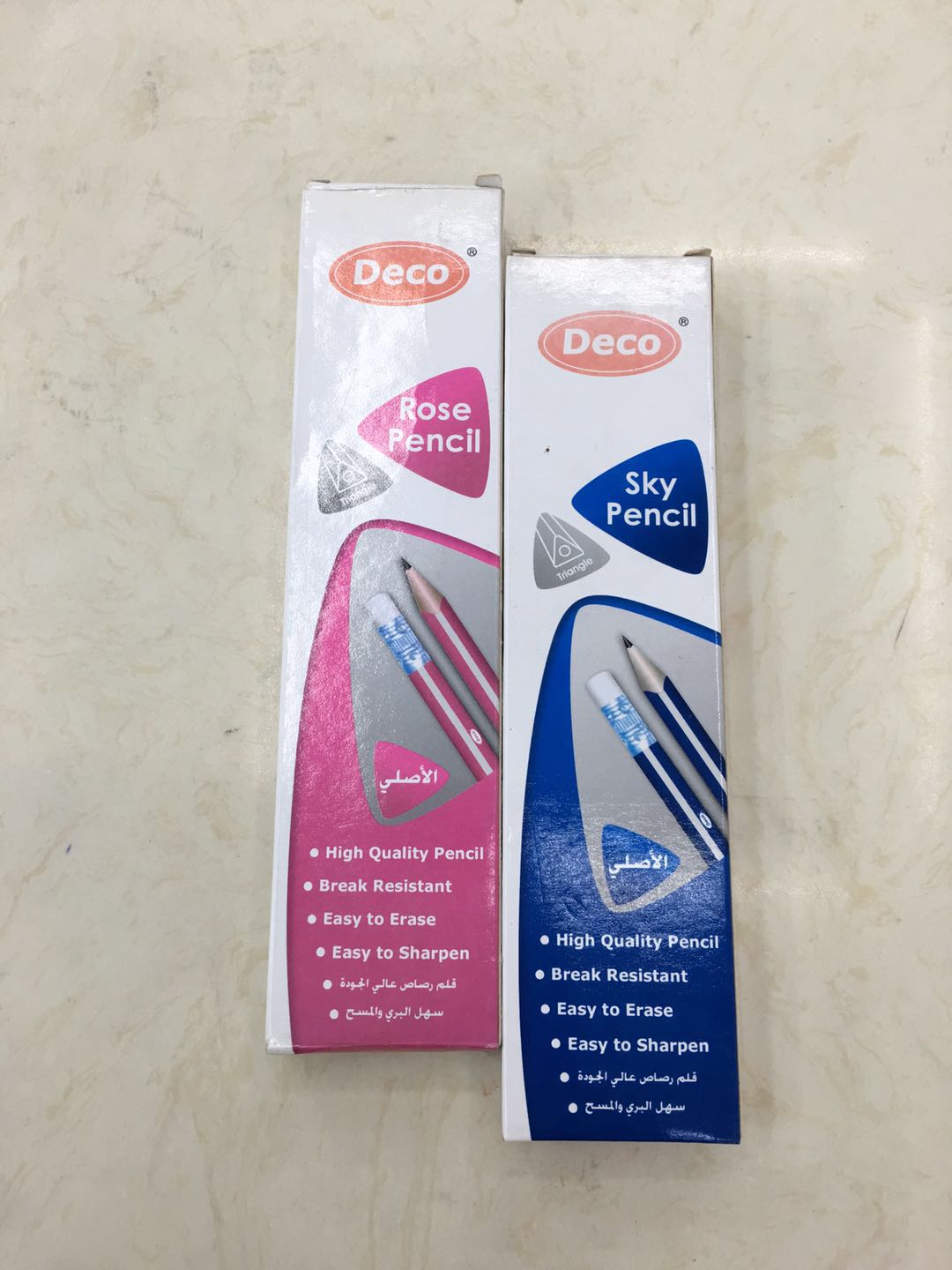 Pencil Red Basswood Elementary School Writing Pencil Leather Pencil Wholesale Custom Drawn Strip Two Colors 553 details Picture