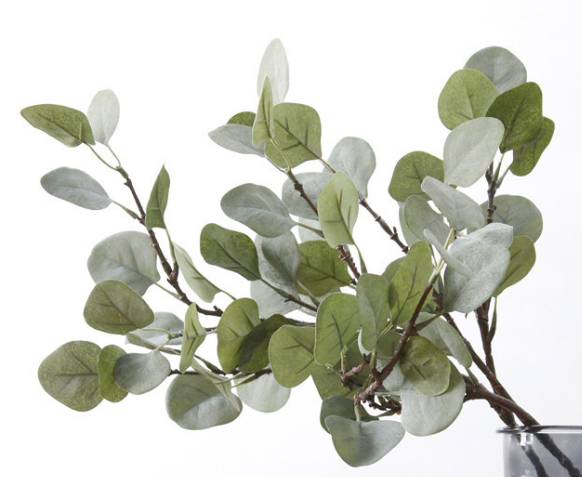 High-end artificial eucalyptus flower arrangement materials for home decoration and wedding, JX059, with eucalyptus leaves and money leaves details Picture