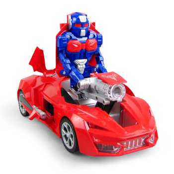 The new type of electric universal robot with automatic transformation, moving, lighting and music is selling well at the street stall for wholesale of children's toys details Picture