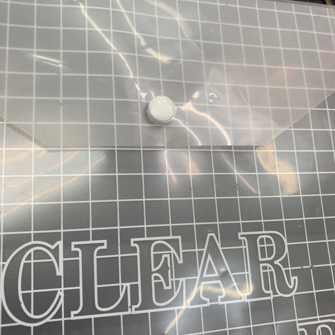 Transparent plastic file bag, A4 size, rainproof and dust-proof Specification image