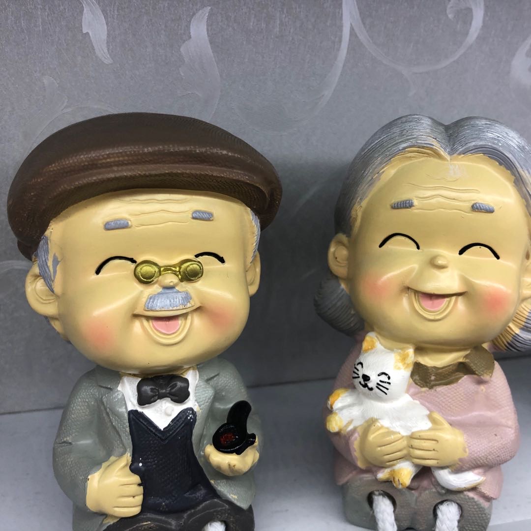 生动吊脚娃娃家居小摆件装饰品可爱树脂创意工艺礼品少女房间客厅布置细节图