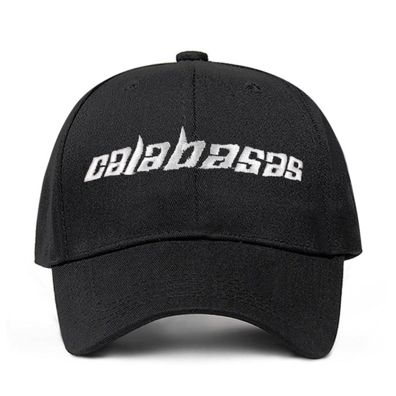 黑色calabasas字母刺绣棒球帽时尚户外高尔夫帽