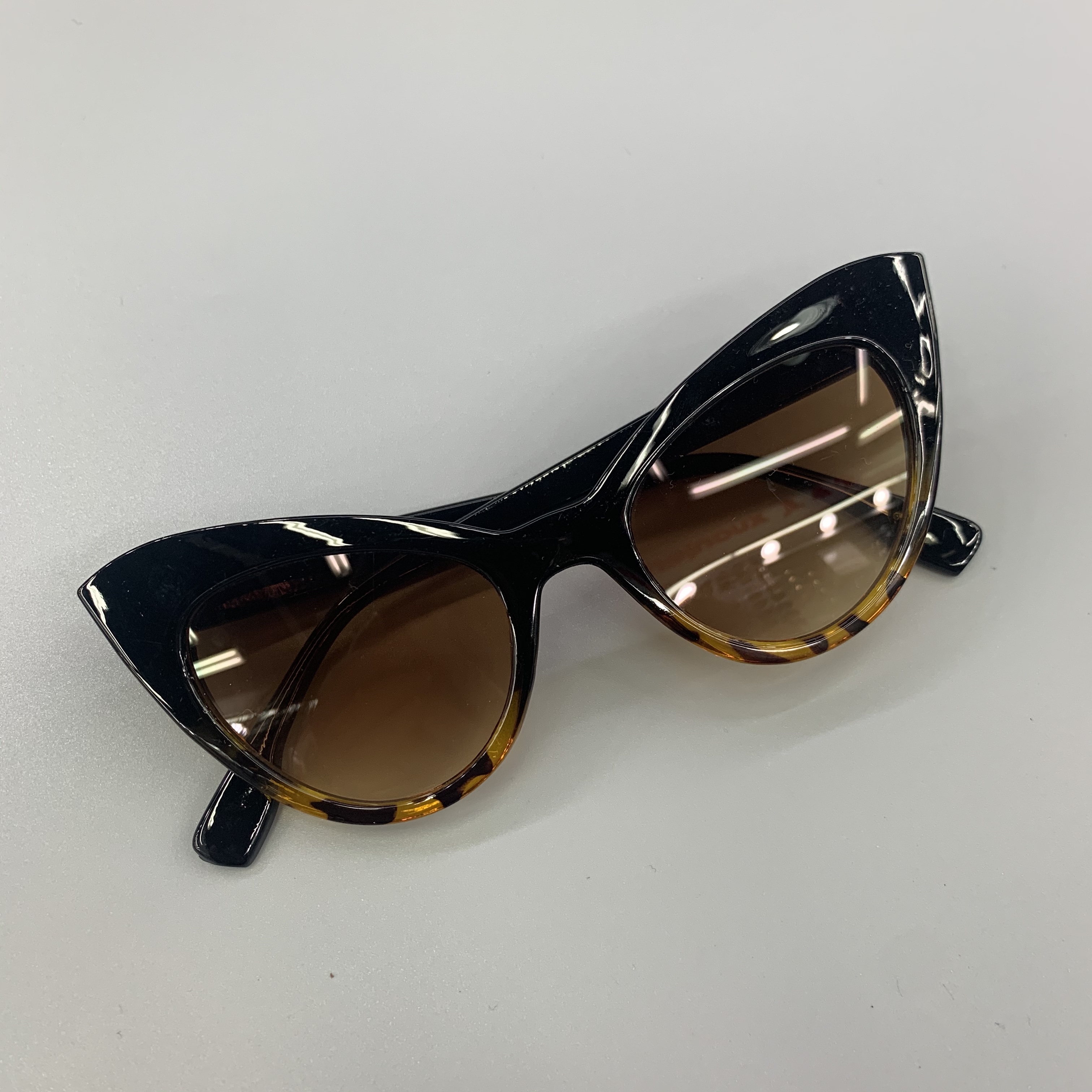 时尚太阳镜墨镜女潮显瘦小脸圆脸护目太阳眼镜蝴蝶豹纹防紫外线开车