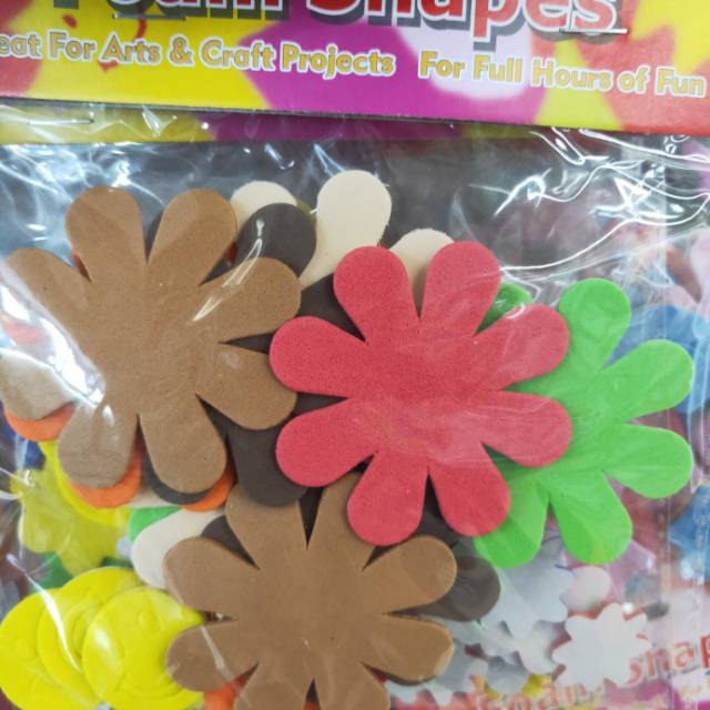 Student supplies: Self-adhesive foam stickers, sunflower stickers