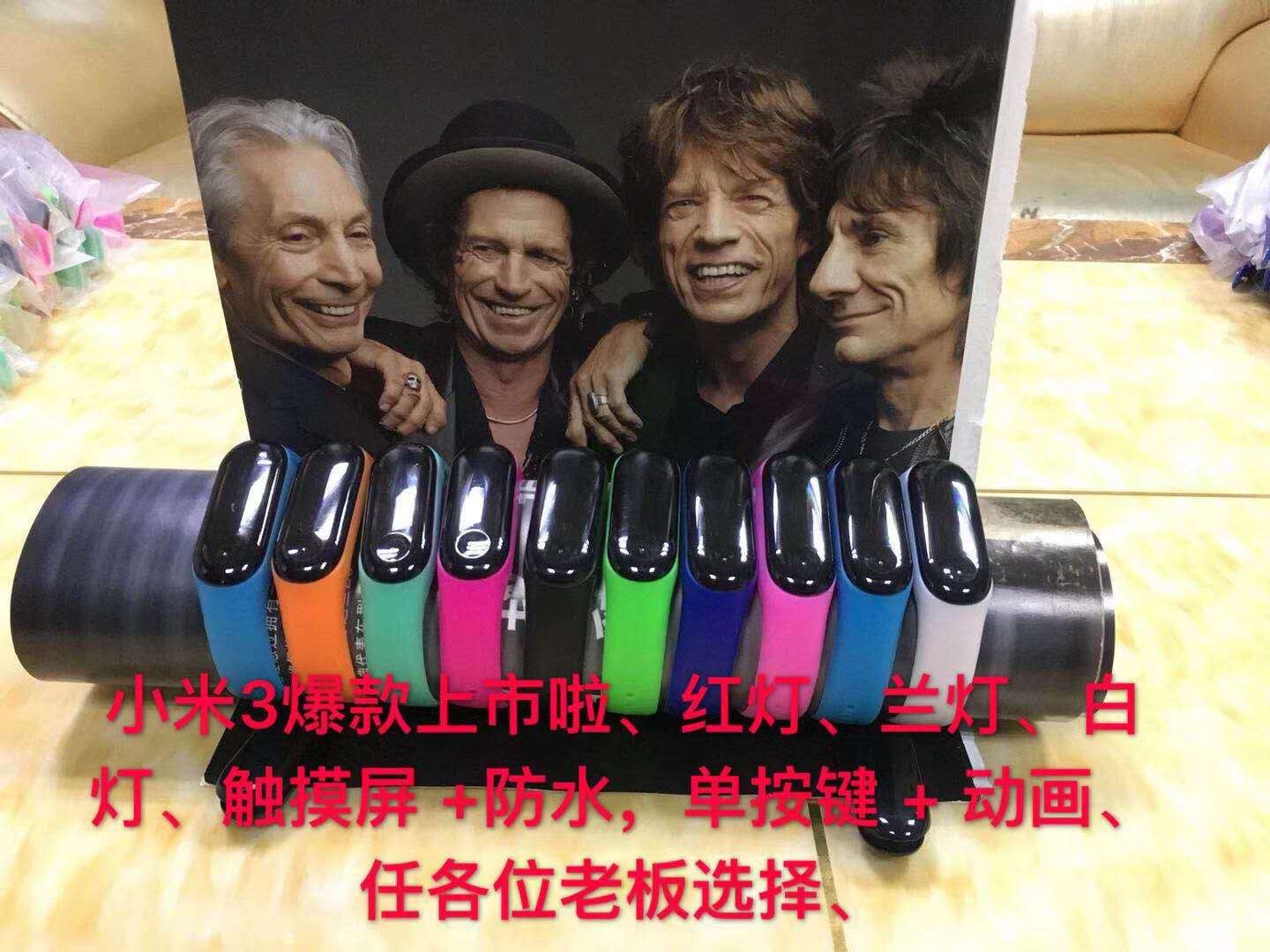 时尚青春硅胶触摸屏Led运动手环电子手表产品图