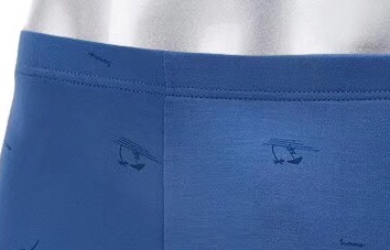 Weidelong Casual, comfortable and breathable printed bamboo fiber antibacterial flat-leg pants details Picture