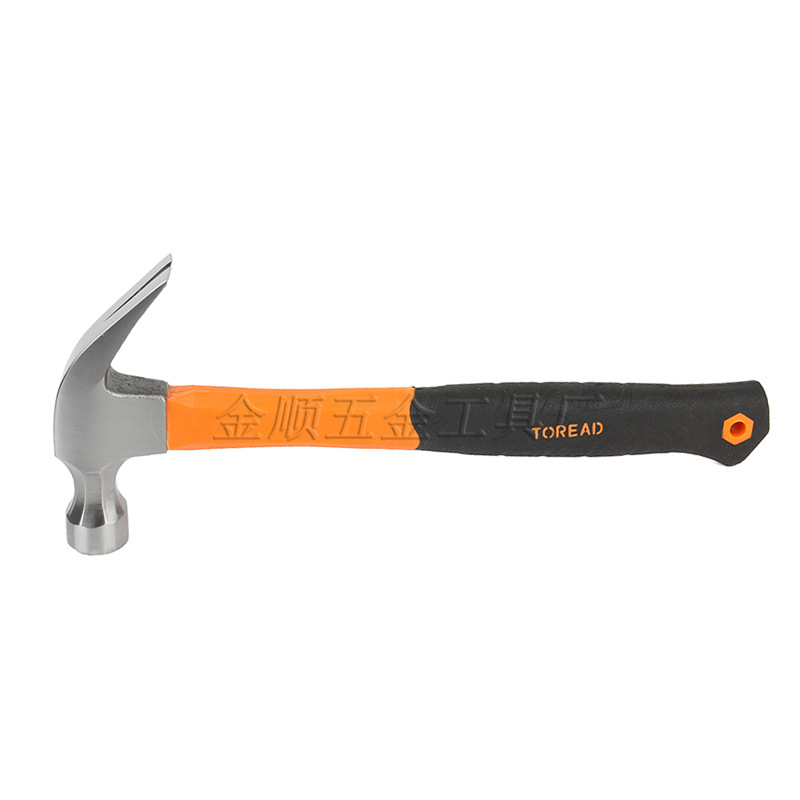 Plastic-handled ram's horn hammer, fiber-handled ram's horn hammer, carpenter's hammer