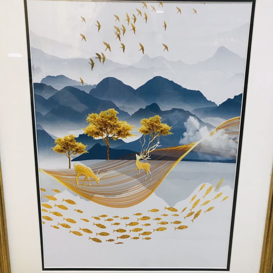 装饰画/挂画/穆斯林用品阿拉伯/中堂画玉雕/三联画产品图