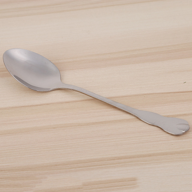 不锈钢西餐调羹汤勺圆头尖头勺子酒店刀叉勺厂家批发产品图