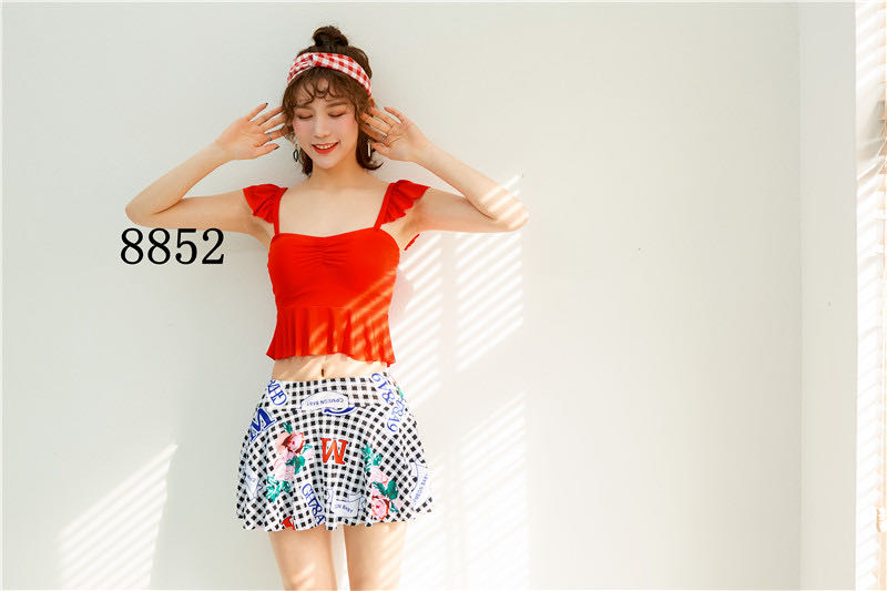 Model No. 8852 Milk Silk Swimsuit Side Pose