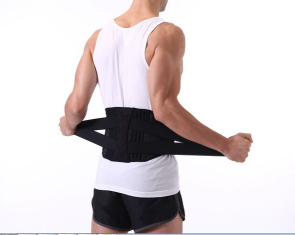 运动保健支撑护腰双向加压钢板支撑图