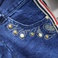 2020新款蓝色女士韩版休闲牛仔裤长裤产品图