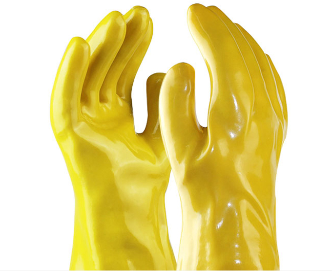 牛筋乳胶加厚劳保耐用工作耐磨防水洗碗厨房塑胶胶皮橡胶手套图