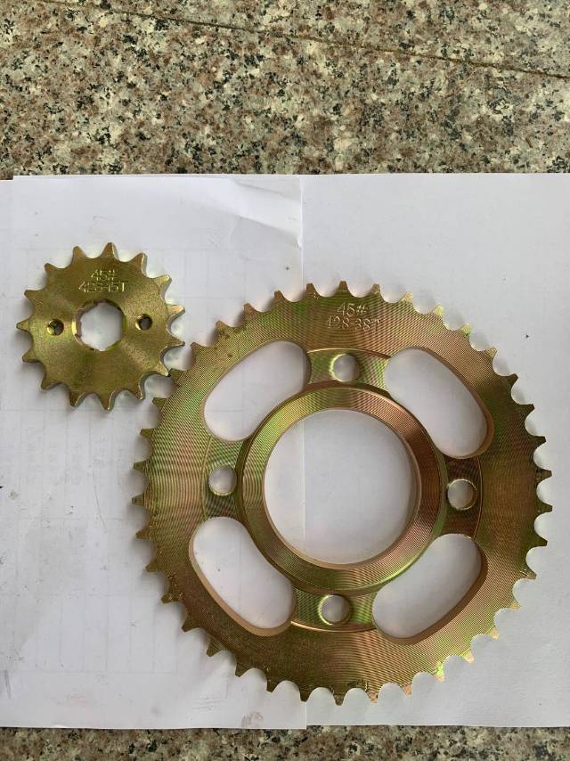 Chain Cg125-38T/15T-428H-110L Various Models Specification drawing
