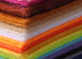 Handmade materials: colored non-woven fabric, non-woven fabric, 1mm to 2mm thick felt fabric Specification image