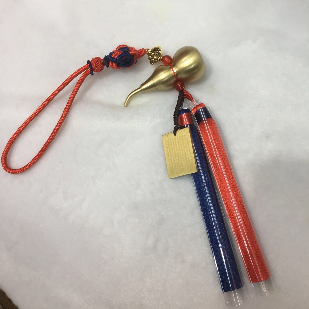 Pure copper prayer wheel car pendant, creative car decoration for vehicles details Picture