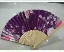 Chinese Style Antique Fan With Cheongsam Fashion Show Folding Fan Color Cloth Fan Ancient Performance Props Fan Classical Fan Specification drawing