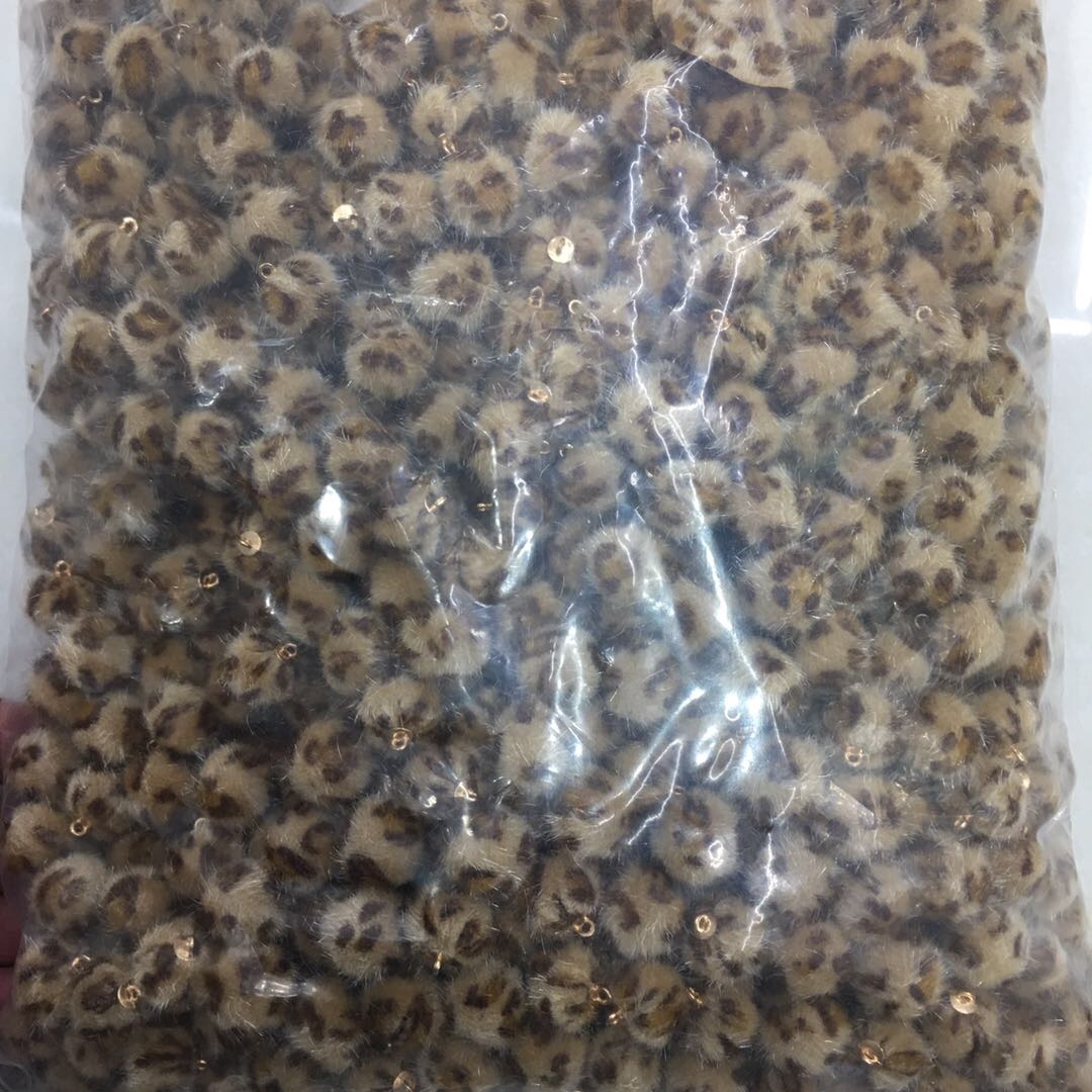 New fashion leopard print cloth plush drop ball thumbnail