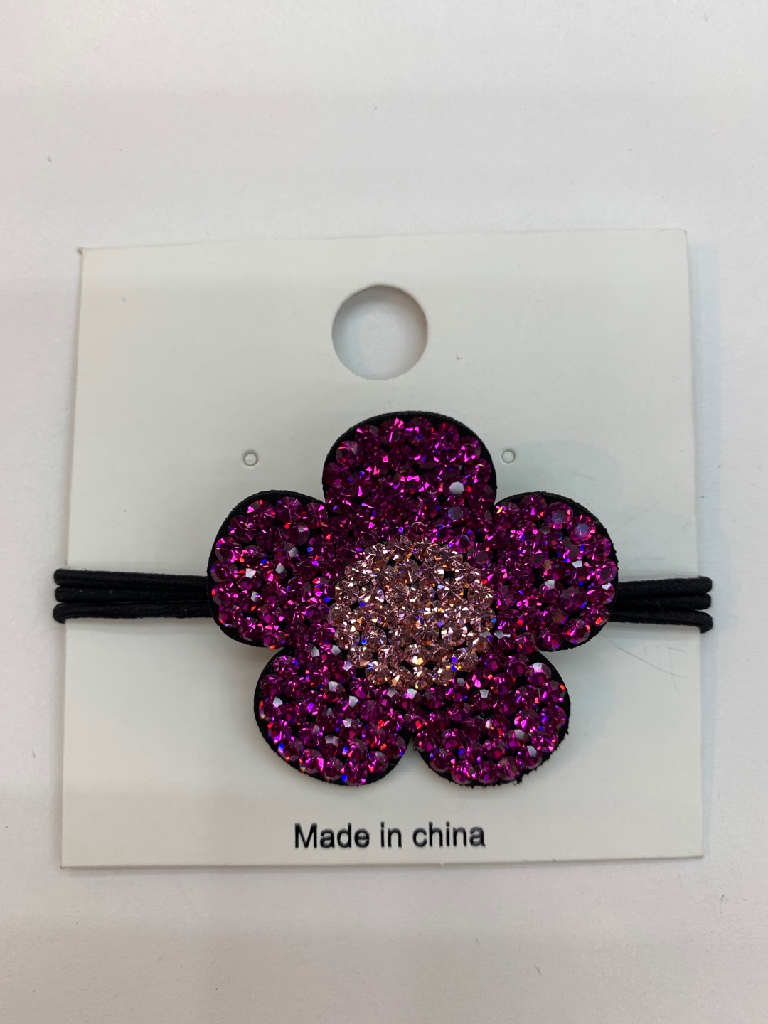 Patterned Czech diamond rubber band headpiece thumbnail