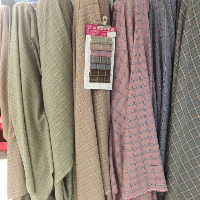 格子布衣服料头饰料服装面料饰品面料图